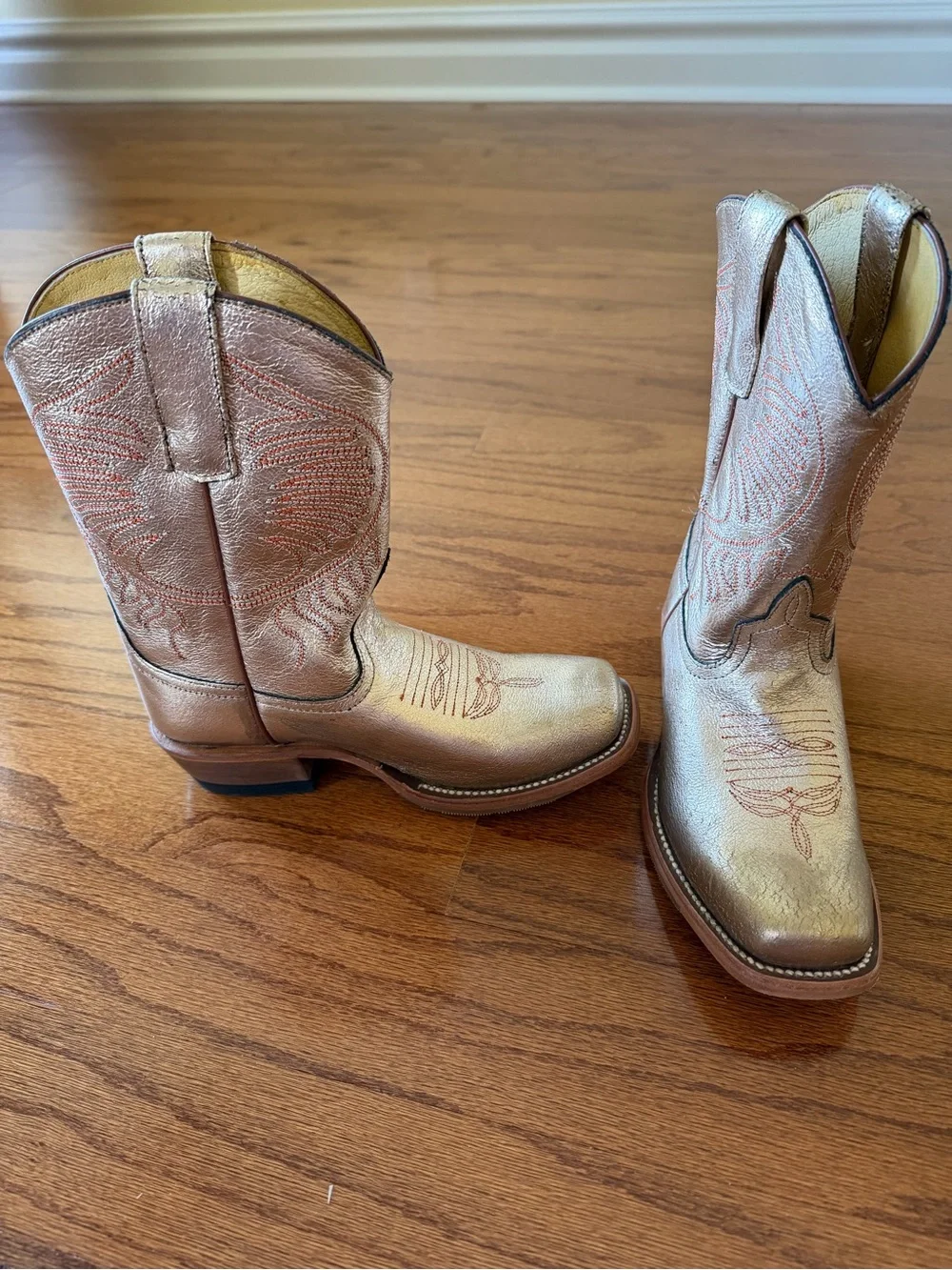 Gold Western Cowboy Boots